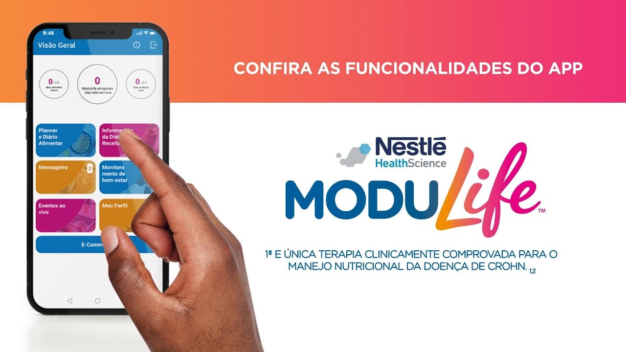 Banner do app para mobile de Modulife